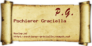 Pschierer Graciella névjegykártya